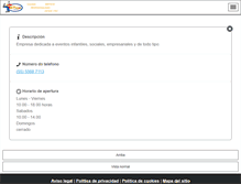 Tablet Screenshot of pingosfiestas.com.mx